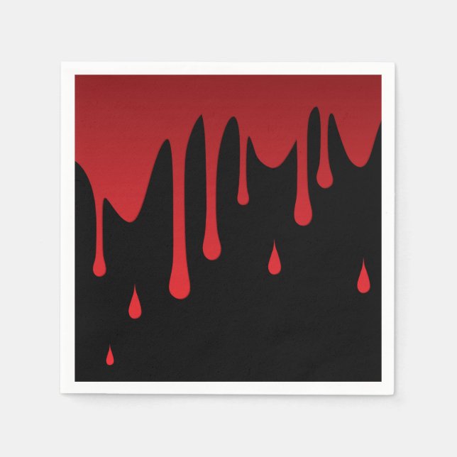 Guardanapo De Papel Derrame de sangue (Frente)