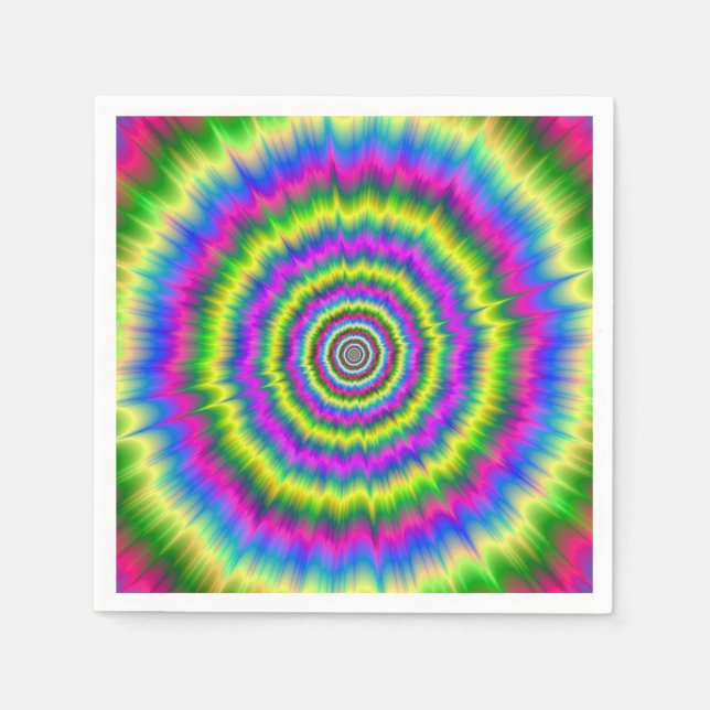 Guardanapo De Papel Descartável Napkins Neon Explosion (Frente)