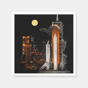 Guardanapo De Papel Descoberta e lua do vaivém espacial