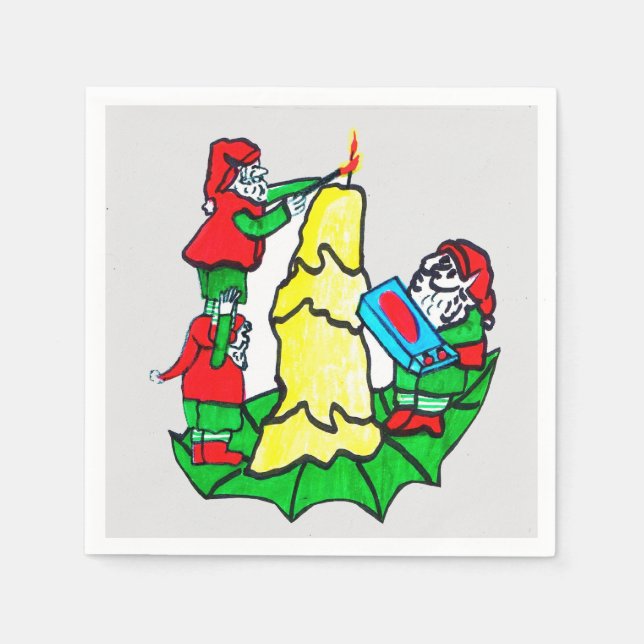 GUARDANAPO DE PAPEL DESCORAGEM DE PAPAIS NOEIS DE NATAL (Frente)