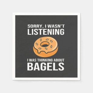 Guardanapo De Papel Desculpe, estava pensando em Bagels judeu Hanukkah