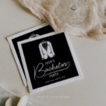 Guardanapo De Papel Desdecorações mínimas de Na moda de solteiro<br><div class="desc">Nossa coleção mínima de Na moda Bachelor Party apresenta fontes elegantes e masculinas e um design moderno limpo, fazer perfeito para comemorar em qualquer destino. Cada peça é fácil de personalizar, impressa profissionalmente e trabalhada com materiais de alta qualidade — tirando o estresse do planejamento partidário para que você possa...</div>