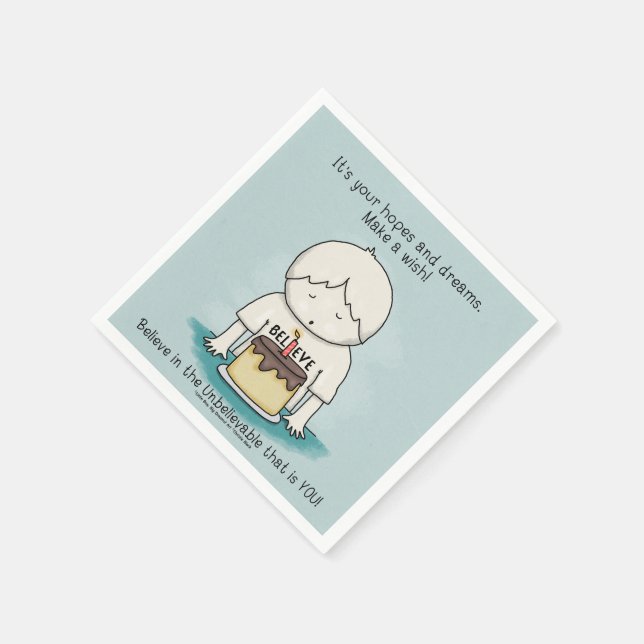 Guardanapo De Papel Desejos são esperanças e sonhos (Canto)