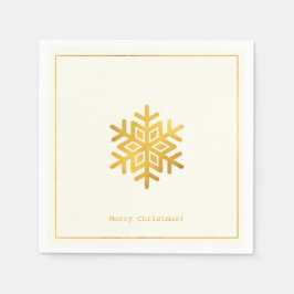 Guardanapo De Papel Desejos Simples ・ Natal Dourado e mínimo