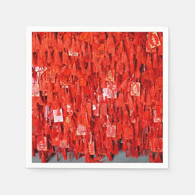 Guardanapo De Papel Desejos Vermelhos (Frente)