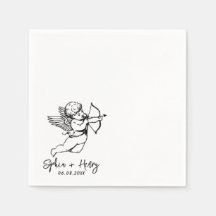 Guardanapo De Papel Desenhada Mão Calça Moderna Casamento de Cocktail