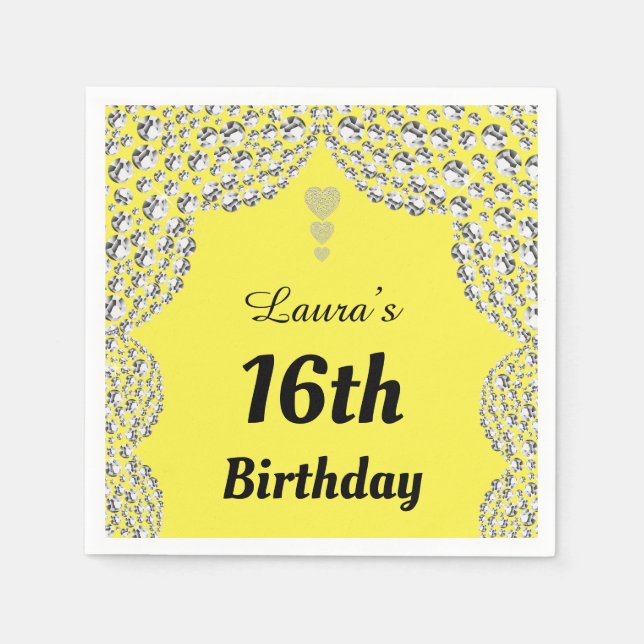 Guardanapo De Papel Desenhadores personalizados do 16º ou do 1º ano (Frente)