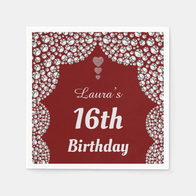 Guardanapo De Papel Desenhadores personalizados do 16º ou do 1º ano (Frente)