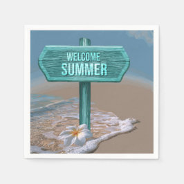 Guardanapo De Papel desenho bem-vindo verão