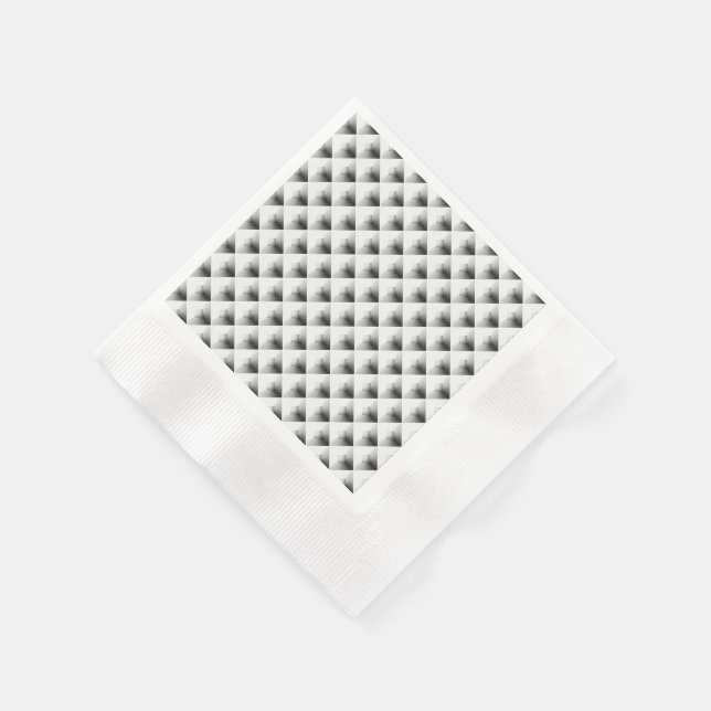 Guardanapo De Papel desenho de compartimento em Cinza... (Canto)