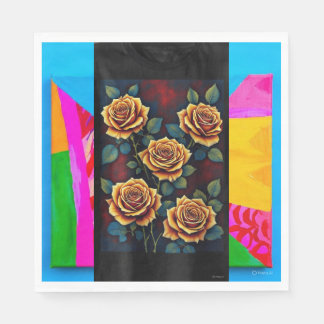 Guardanapo De Papel desenho de flores e belo design de fundo para