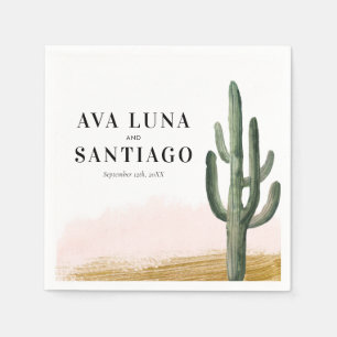 Guardanapo De Papel Desert Cactus Wedding