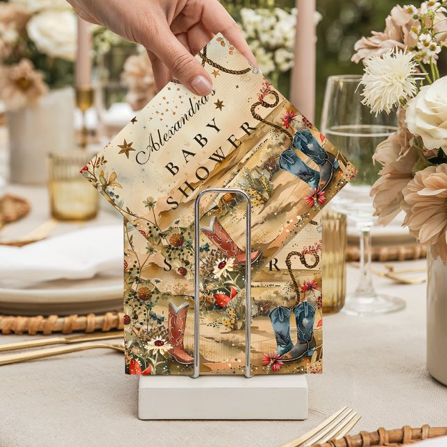 Guardanapo De Papel Desert Rodeo Western Baby Shower (Criador carregado)