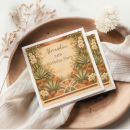 Guardanapo De Papel Desert Wildflower Garden Birthday