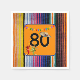 Guardanapo De Papel Design 80 Festa de aniversário Mexicana