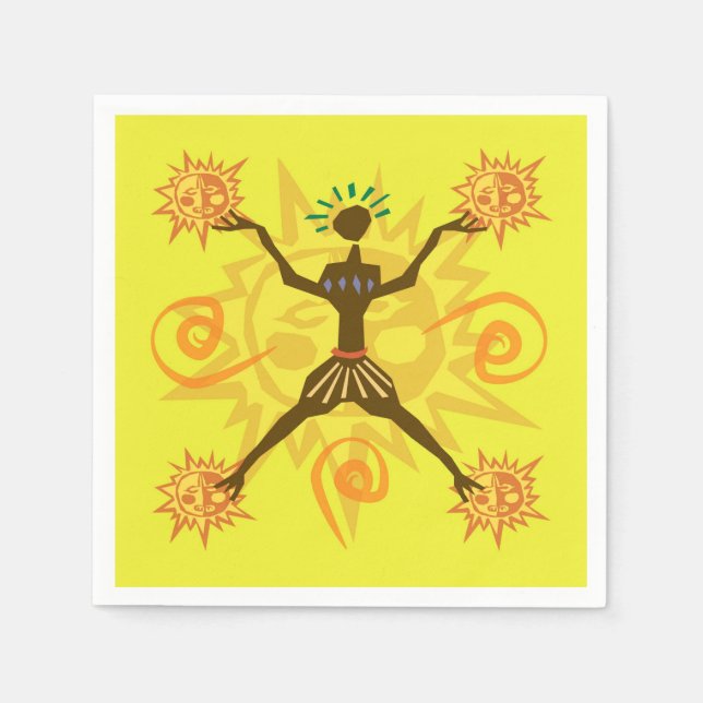 Guardanapo De Papel Design africano (Frente)