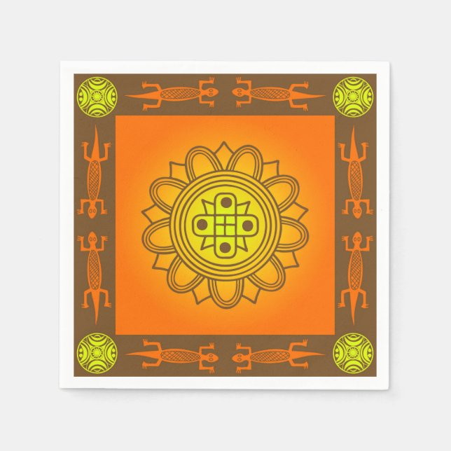 Guardanapo De Papel Design africano (Frente)