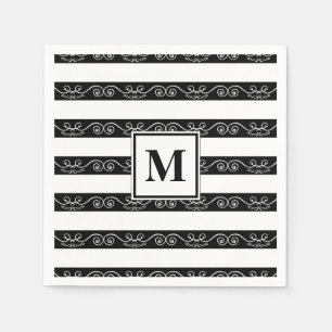 Guardanapo De Papel design branco branco monograma
