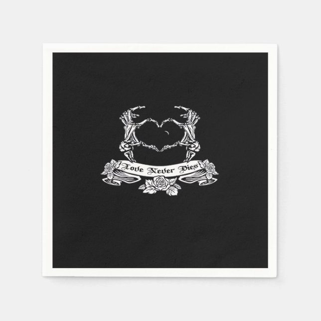 Guardanapo De Papel Design da Mão do Esqueleto (Frente)