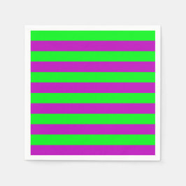 Guardanapo De Papel Design das faixas roxas e verdes