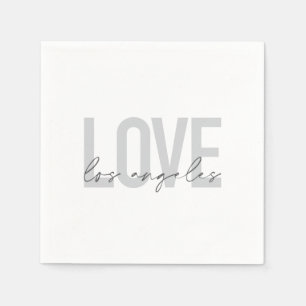 Guardanapo De Papel design de Amor de Los Angeles moderno, simples e u