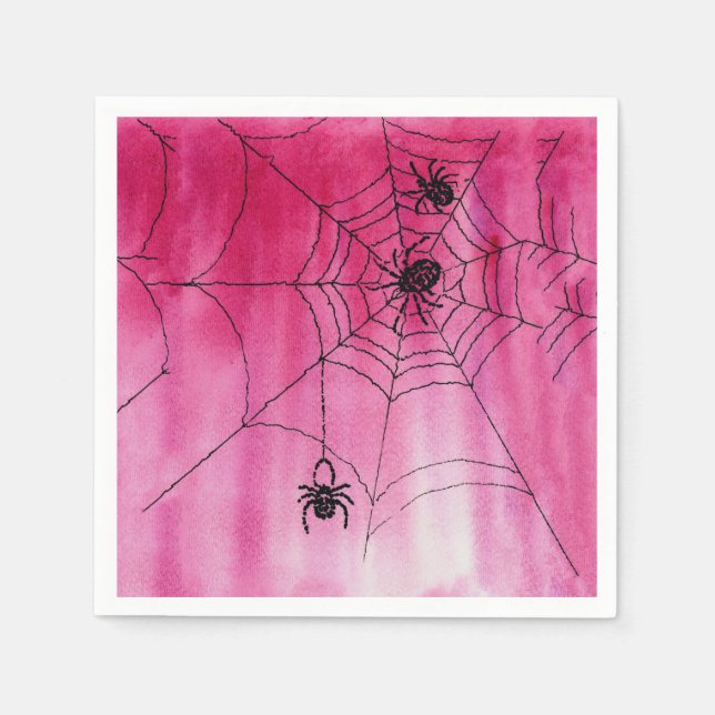 Guardanapo De Papel Design de aranha em Papel Napkins (Frente)