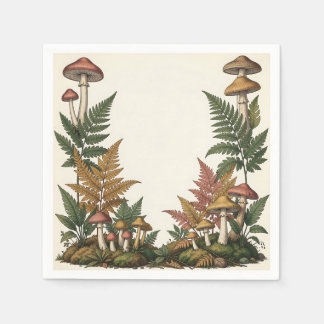 Guardanapo De Papel Design de Bordadura Botânica de Samambaia de Cogum