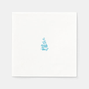 Guardanapo De Papel Design de decoração de turquesa média, azul escura
