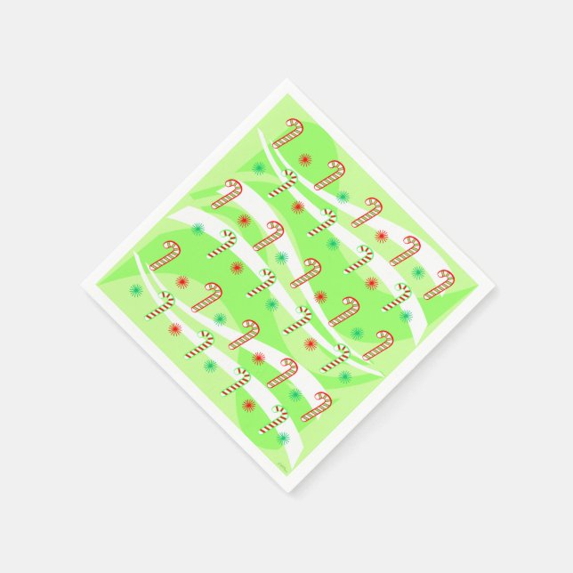 Guardanapo De Papel Design de doces de Natal modernos (Canto)