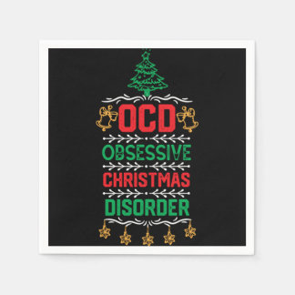 Guardanapo De Papel Design de enfeites de natal - Ocd Cristma Obsessiv