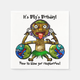 Guardanapo De Papel Design de Engraçado do Partido Tiki (Personalizado