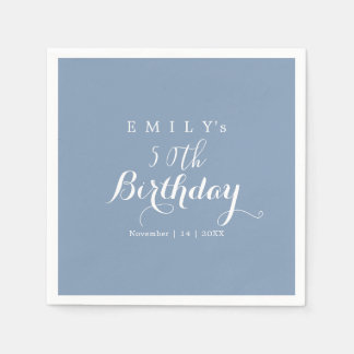 Guardanapo De Papel Design de festa de aniversário com tipografia mini