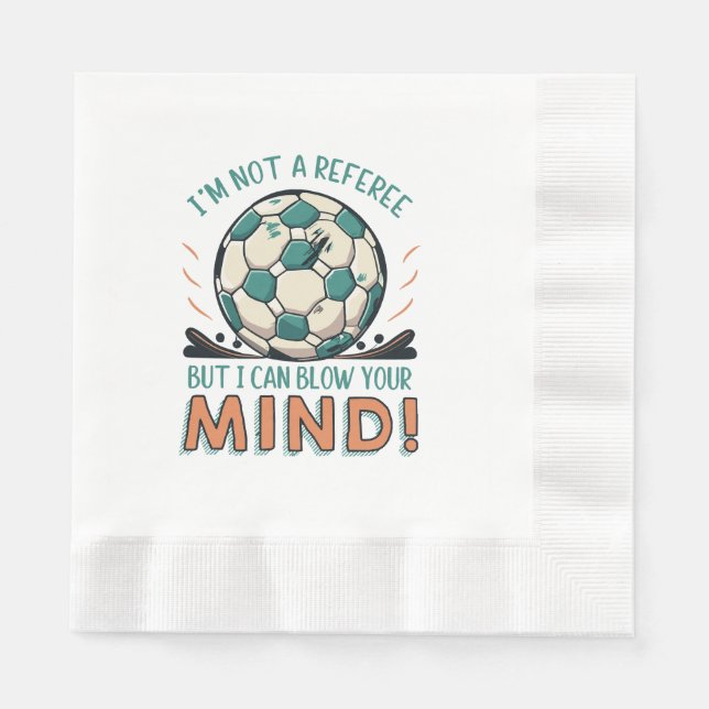 Guardanapo De Papel Design de Futebol Divertido (Frente)