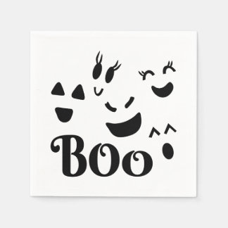 Guardanapo De Papel Design de Halloween Caprichoso com Rosto de Fantas