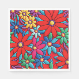 Guardanapo De Papel Design de margarida bordada