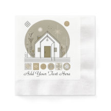 Design de Napkin geométrico Minimalista