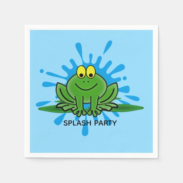 Guardanapo De Papel Design de Papel Verde Bonito para Nápoles (Frente)