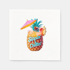 Guardanapo De Papel Design de Partido Tropical de Sippin e Chillin