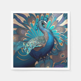 Guardanapo De Papel design de pavão