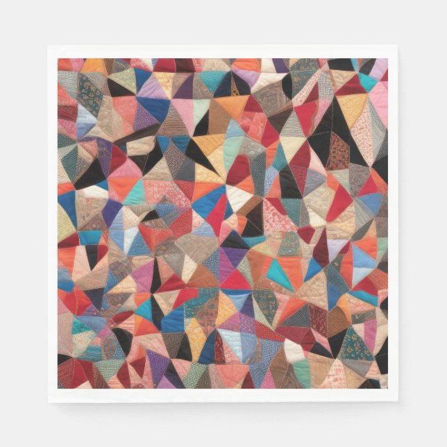 Guardanapo De Papel Design de Quilt Louco (Frente)