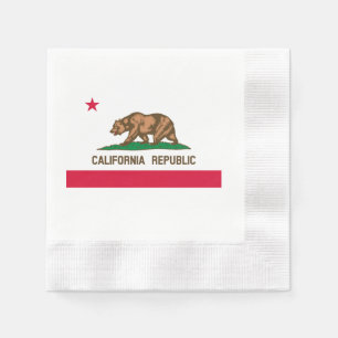Guardanapo De Papel Design de Sinalizador do Estado da Califórnia