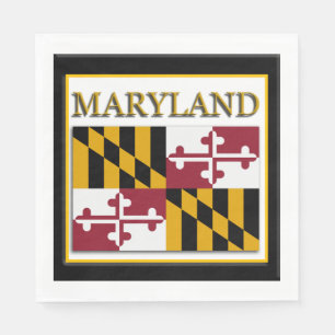 Guardanapo De Papel Design de Sinalizador do Estado de Maryland