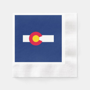 Guardanapo De Papel Design de Sinalizador do Estado do Colorado