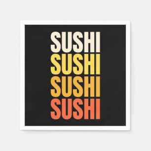 Guardanapo De Papel Design de texto Sushi