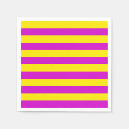 Guardanapo De Papel Design de tiras roxas e amarelas