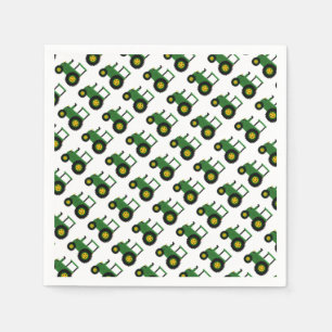 Guardanapo De Papel Design de Trator Verde
