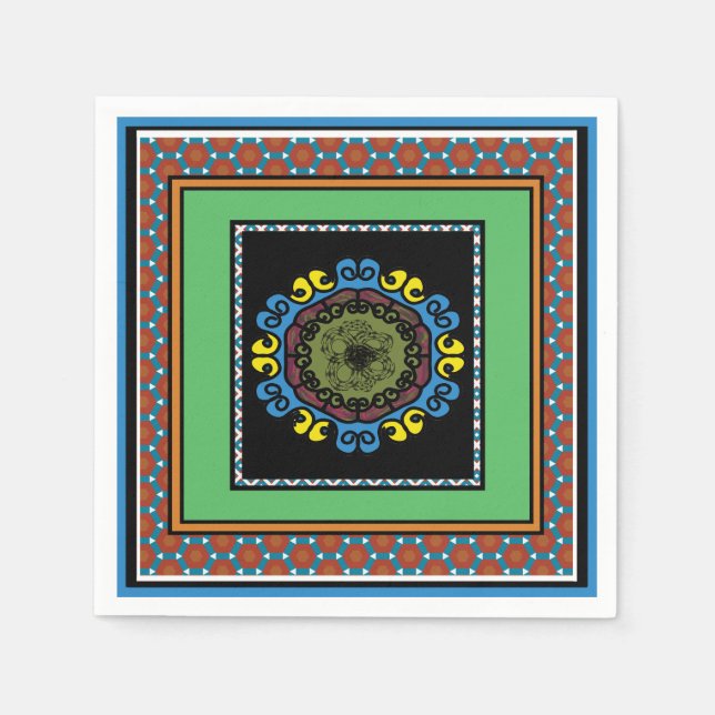 Guardanapo De Papel Design do Orgulho 1 MVB Mexicano (Frente)