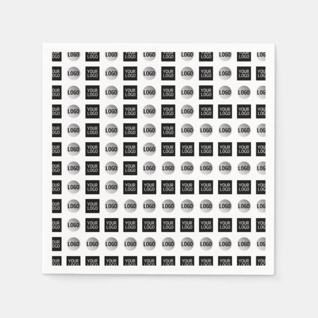 Guardanapo De Papel Design do padrão do logotipo Geométrico 2 (Frente)