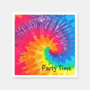 Guardanapo De Papel Design do partido Psychedelic Tie Dye