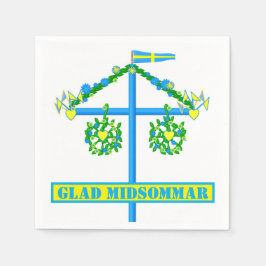 Guardanapo De Papel design escandinava,Midsommar Glad Personalizado